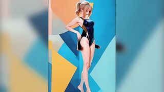 Comics beauty portraits in front of the AI camera