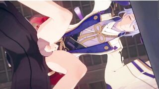 Ayato Gang Screw - Genshin Impact r34 Animation