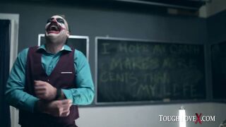 TOUGHLOVEX Violet Starr lets JokerX stuff her vagina