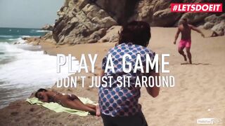 LETSDOEIT - Black Teen Noe Milk Tempted And Drilled At The Beach
