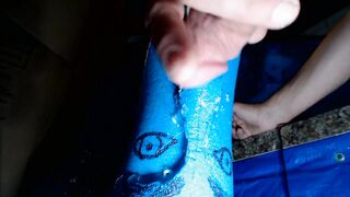 Facefucking homemade automatic toy