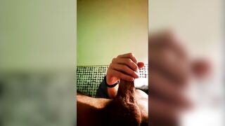 EDGING - mi sego e mi scopo il culo in hotel. Enorme sborrata