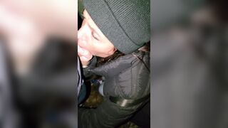 Whilst my loser went for flowers, I sucked off “just a ally” in the abandoned building