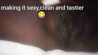 Wicked Step-mama Shaves Her Shaggy Hirsute Vagina In Front Of Her Son Then Goes For Some Shlong