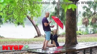 MY GF - Chloe Temple’s Free Spirit Shines As That babe Gets Banged In The Rain For Soaked Outdoor Sex