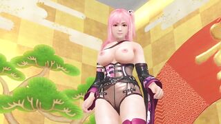Dead or Alive Xtreme Venus Vacation Honoka Frosty Purple Flash Outfit Exposed Mod Fanservice Appreciation