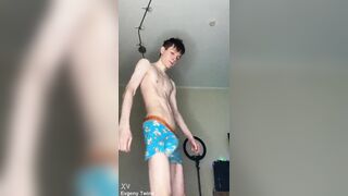 See This Youthful Student Shoot A Thick Load Of Cum