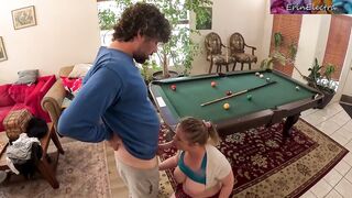 Stepsiblings messing around in the living room get sexually excited and screw