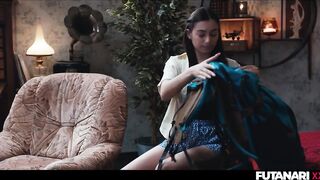 Gals Tour Turns Into Transgender Surprise - Shelena Grows Futanari Weenie from T-girl Ghost Agatha Vega