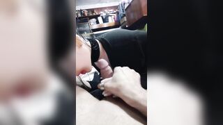 Police Gal Misha POV - Moist Tugjob with White Nails & Hannah's Pink Nails