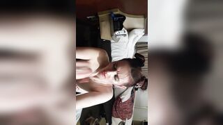 Roleplay stepsister oral sex wearing nipp pasties