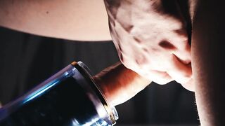 Rotation + Hands-free = Amazing climax! Wanking a large sexy weenie with a dildo Acmejoy - Yan Pink