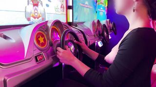 no brassiere, no pants in the game room