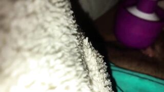 climax beneath the sheet, a very moist mini belt