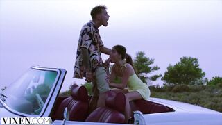 VIXEN Charming Stefany has ardent affair on road voyage