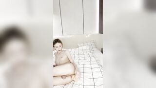 widen my legs with my penis out