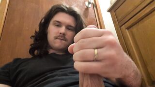 Wanking My White Hunk Meat Stick! Busting Thick Ejaculation!