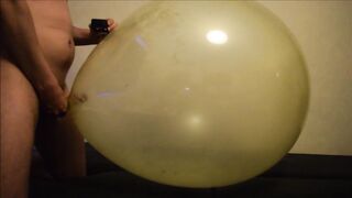 Screwing clear Balloon and creampie