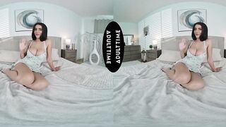UP CLOSE VR - Roxie Sinner Large Bazookas Cleavage Date Talk Leads To Intensive POV Hardcore Session