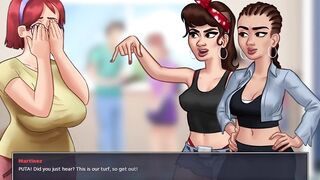 Shy beauty with large melons give me a tugjob - Summertime Saga - Judith's All Scenes