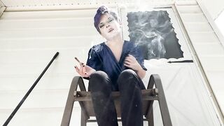 Femdom Bully Makes U Her Foot Male Ashtray