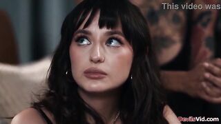 River Lynn caught her stepmom and stepdad dominating her bff Lana Smalls.This babe joins in,the teens take turns licking the milfs snatch and getting drilled.