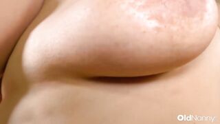 OldNanny - Hot Aged Latin babe Woman In Nylons Masturbates Passionately