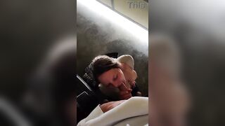 Charming Sweetheart Flawless Breasts Sucks Cock in the Garage