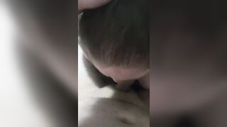 Wife blows and jerks me off untill i give her a throatpie
