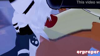 Erpleasure VRChat: Lustful Beizel in vr Gets His Schlong Sucked & Ridden by a Panda Gal