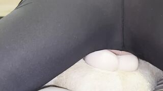 plushie bear's body implores large jock cum