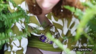 HIDDEN IN THE GARDEN! Getting soaked among the plants and feeling nature ????????????✨