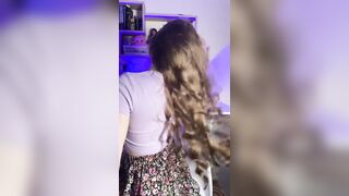 brushed my hair for a during the time that but honestly just sitting here playing with myself instead