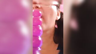 sex-toy intimate spit fest