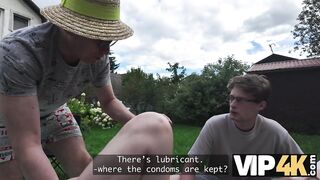 VIP4K. His Dad saw these Large Bazookas and couldn't resist