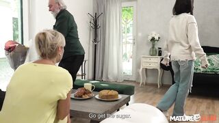 MatureClub - Blond Mother-in-Law Hanka Can't Pass on a Biggest Tool of Her Son-in-Law