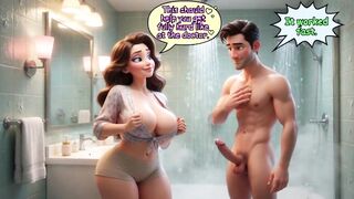 The private home exercises solve the youthful guy’s taut skin issue in a very ardent every day way (AI generated)