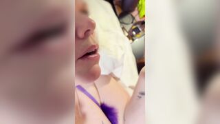 Marvelous older wife gives head with cum on tongue