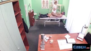 CZECH XXX - Nurses Warm Soaked Twat Solves Patients Wang Problem