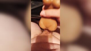 Fingers tease, then shatter throughout taut butt