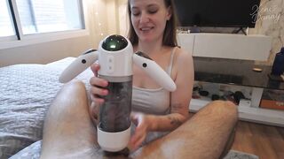 I tested a sex robot on him, let's check the result