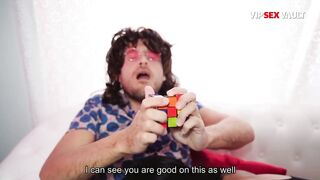 This guy Was Playing With a Rubik's Cube During the time that I Gagged on His Dick... Director Wanted Me to Screw My Mouth on It