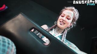 Coarse Metallic Sex toy Anal & Dirty Gape Closeup