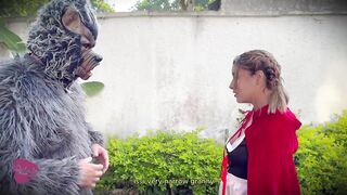 Little Red Riding Hood Was Lost in the Woods and Was Made to Suck Knob by the Large Bad Wolf