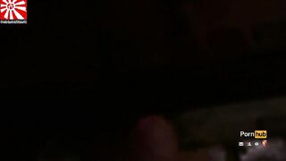 Hat-Trick three cumshots front mirror POV