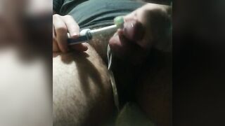 Lastly cumming in my chastity cage for the 1st time
