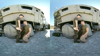 Secret bi sexual recruit gets his butt pounded by impressive sergeant