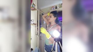 Grwm Rock Hotty Dyeing My Hair Blue Dance Party & Washroom Pleasure (pov)