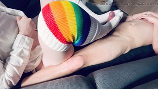 I Sockjob My Stepbrother with Lengthy Socks