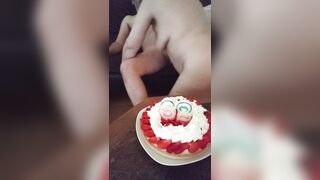 Birthday of a very lascivious granny 62 years old
